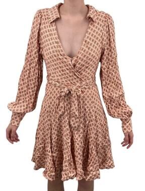 Free People Dress It Takes Two Long Sleeve minidress size Medium M